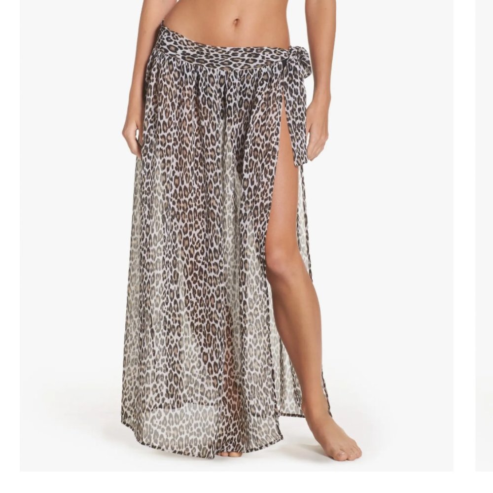 Tommy Bahama Cats Meow Leopard Print Side Tie Sarong